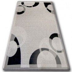 Covor sisal Floorlux 20078 argintiu si negru, 200x290 cm foto