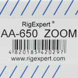 Analizor de antena RigExpert AA-650 ZOOM, 0.1-650 MHz, ecran color, cu Bluetooth pentru conexiune cu laptop, tableta sau telefon