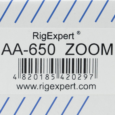 Analizor de antena RigExpert AA-650 ZOOM, 0.1-650 MHz, ecran color, cu Bluetooth pentru conexiune cu laptop, tableta sau telefon foto