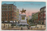 Bnk cp Napoli - Piata cu monumentul Vittorio Emanuele, Italia, Necirculata, Printata