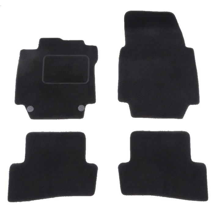 Set covorase auto mocheta Velor RENAULT CAPTUR, 03.2013-02.2020, negru,