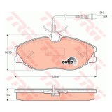 Set placute frana Trw GDB1194, parte montare : Punte fata