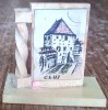 Bibelou Microvedere Cluj RPR 1955 Plastic 37mm x 20.5mm x 33mm Decoratiune Vintage Colectie