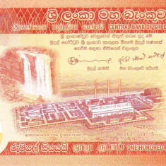 Bancnota Sri Lanka 100 Rupii 2021 - P125 UNC