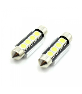 Set 2 becuri LED 12V 3W 72lm SOFIT 39mm CANBUS plafoniera CARGUARD foto