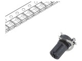 Conector M12 soclu PIN 4 mamă D-Ethernet pentru PCB SMT