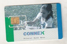 bnk card Cartela telefonica de colectie - SIM Connex - stare foarte buna - RO-CON-GSM-0012A