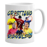Cana alba personalizata cristiano ronaldo fotbalist, INOVATIX&reg;. 330 ml
