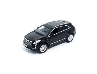 Macheta auto Cadillac XT5 2016 black, lumini, sunet, directie activa, 1:32 foto