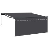 Cortina Retractabila Manual Gri si antracit 350 x 250 cm