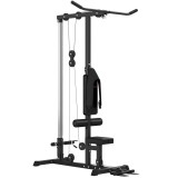 SPORTNOW Stație Fitness Multifuncțională cu Lat Machine și Șezut Reglabil | Aosom Romania