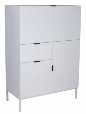 Secretaire din lemn masiv alb HMB406