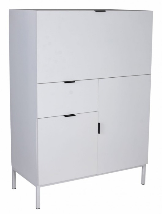 Secretaire din lemn masiv alb HMB406