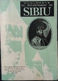Pliant Monuments du Departament de Sibiu - harta judet