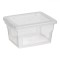 Cutie Depozitare Plastic, Transparentă, Capacitate 0.63L, 13.6x11x7.6cm