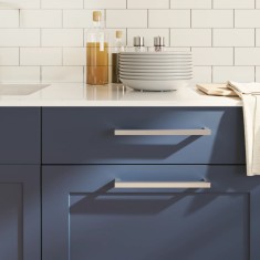 vidaXL M&acirc;nere de dulap, 10 buc., argintiu, 224 mm, oțel inoxidabil 3203668