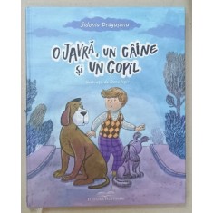 O JAVRA , UN CAINE SI UN COPIL de SIDONIA DRAGUSANU , ilustratii de OANA ISPIR , COTOR UZAT , 2019
