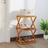 vidaXL Raft pliabil cu 3 niveluri, maro, 43x31x63 cm lemn masiv acacia