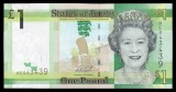 JERSEY █ bancnota █ 1 Pound █ 2018 █ P-32b █ UNC █ necirculata