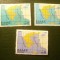 Serie Grecia 1978 Harta - 3 val. fara guma , 1 val are pata spate