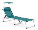 Cumpara ieftin Set 4 sezlonguri gradina turcoaz Piegh 58x193x76 cm
