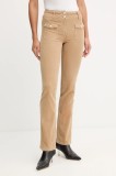 Morgan pantaloni de catifea cord POLENO culoarea maro, POLENO