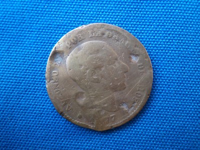 5 PESETAS 1877 -SPANIA foto