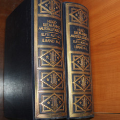 Hugo Riemanns - Musik Lexikon Lexicon Muzical 1929 vol 1-2