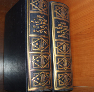 Hugo Riemanns - Musik Lexikon Lexicon Muzical 1929 vol 1-2 foto
