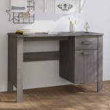 Birou &bdquo;HAMAR&rdquo;, gri deschis, 113x50x75 cm, lemn masiv de pin