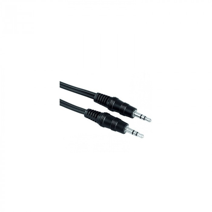 cablu audio jack 3,5/RCA, negru, 1 ml,