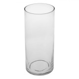 Vază Decorativă Sticlă, Cilindrică, Diametru 10cm, &Icirc;nălțime 23cm, Transparentă, Oem