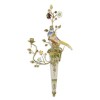 Sfesnic pasarica din portelan Craquele cu bronz PT-129, Decorative