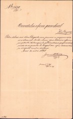 HST 271S Scrisoare semnată olograf mitropolit Ioan Metianu 1891 Arad