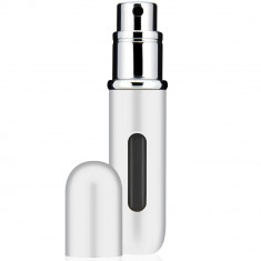 Sticla parfum reincarcabila din aluminiu cu Atomizor, 5ml, PMD, Silver