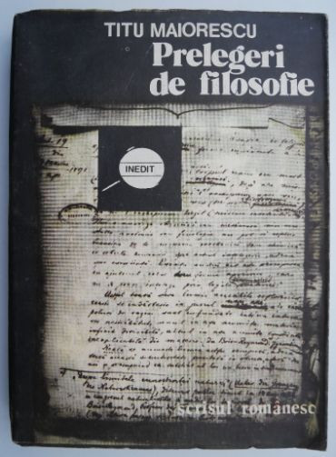 Prelegeri de filosofie &ndash; Titu Maiorescu