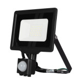 Proiector LED SMD Slim Senzor 20W Negru, NOVelite