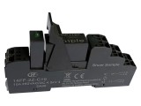 Stativ PIN HONGFA RELAY 14FF-2Z-C10 8 10A 250VAC pentru șină DIN cu cleme cu arc HF115F