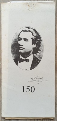 Mihai Eminescu 150// pliant expozitie Biblioteca Centra Universitara Iasi foto