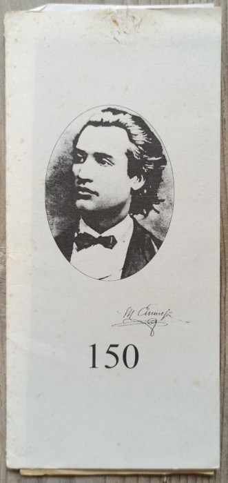 Mihai Eminescu 150// pliant expozitie Biblioteca Centra Universitara Iasi