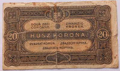 Ungaria , 20 Coroane 1920 foto