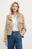 Answear Lab geaca culoarea bej, de tranzitie