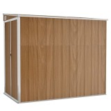 Cumpara ieftin Sopron gradina/montaj perete maro 118x194x178cm otel galvanizat