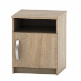 Cumpara ieftin Noptiera din mdf maro stejar sonoma Betty 40x40x50 cm