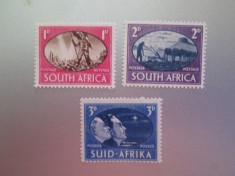 3 TIMBRE SOUTH AFRICA SERIE MNH/MH=240