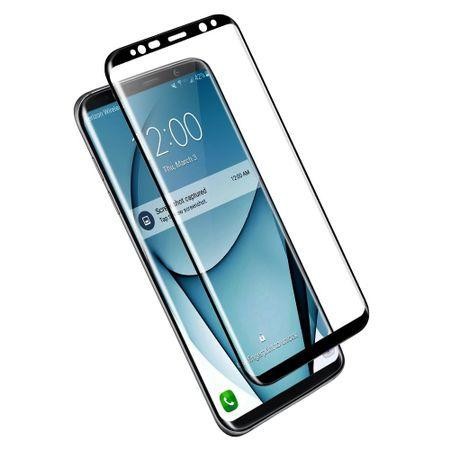 Folie Protectie Ecran Sticla 3D Pentru Samsung Galaxy S8 - Negru