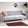 Canapea Glamour 219x84x81 cm Rabatabila Light Grey (cod AF 2497-07)
