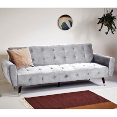 Canapea Glamour 219x84x81 cm Rabatabila Light Grey (cod AF 2497-07)