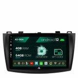 Cumpara ieftin Navigatie Mazda 3 (2009-2013), Android 12, A-Octacore 4GB RAM + 64GB ROM, 9 Inch - AD-BGA9004+AD-BGRKIT320