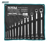 Cumpara ieftin Set 12 chei inelare cu cot TOTAL Industrial - 6-32mm
